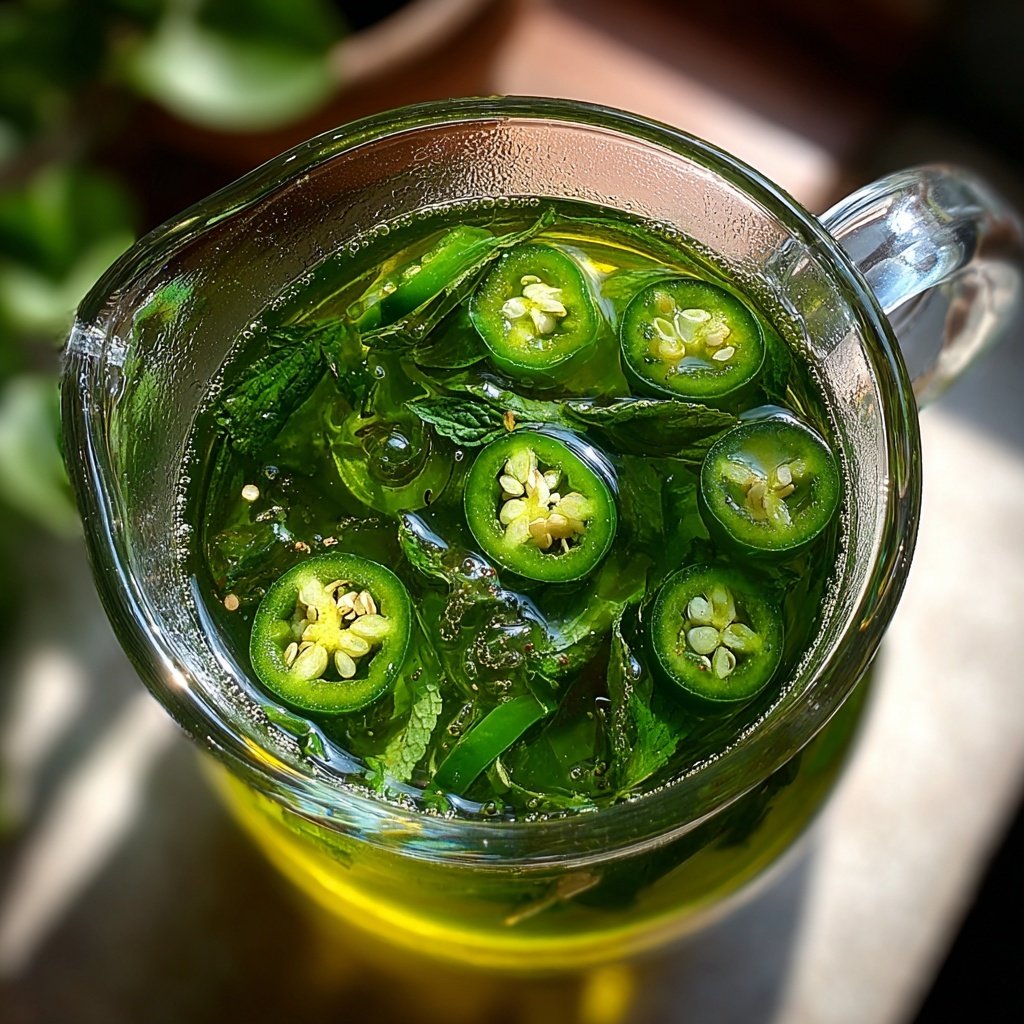 Chili Infused Iced Green Tea