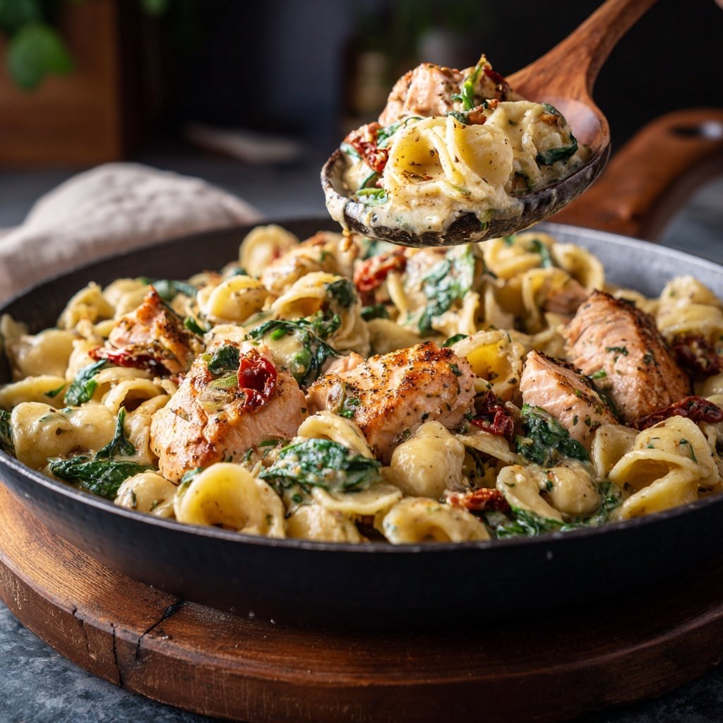 Creamy Tuscan Salmon Pasta