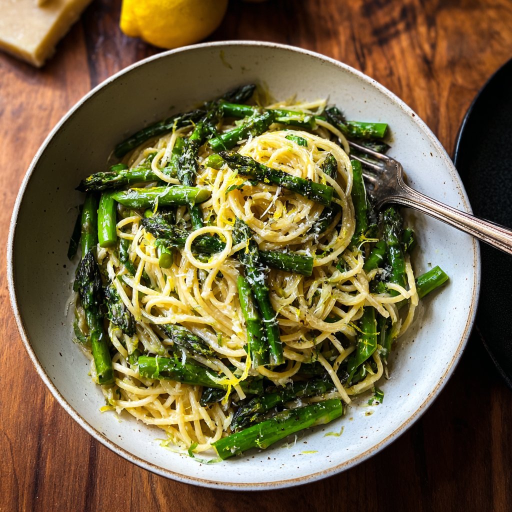 Asparagus and Lemon Pasta Toss