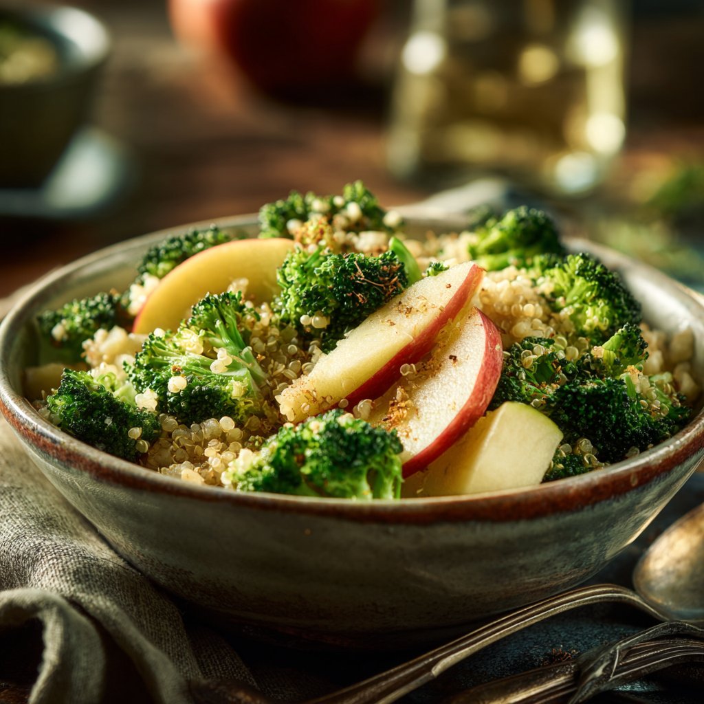 Broccoli and Apple Quinoa Bowl