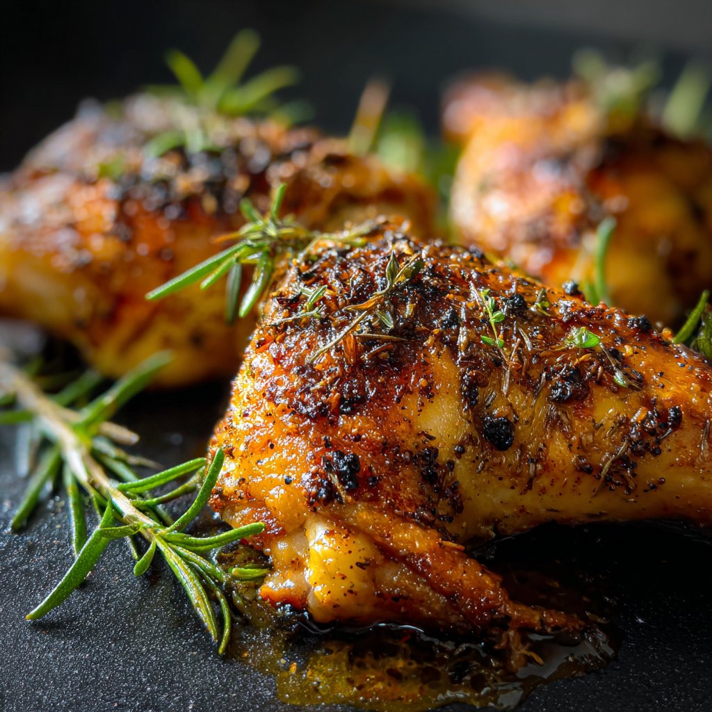 Herbed Roasted Chicken Leg Quarters