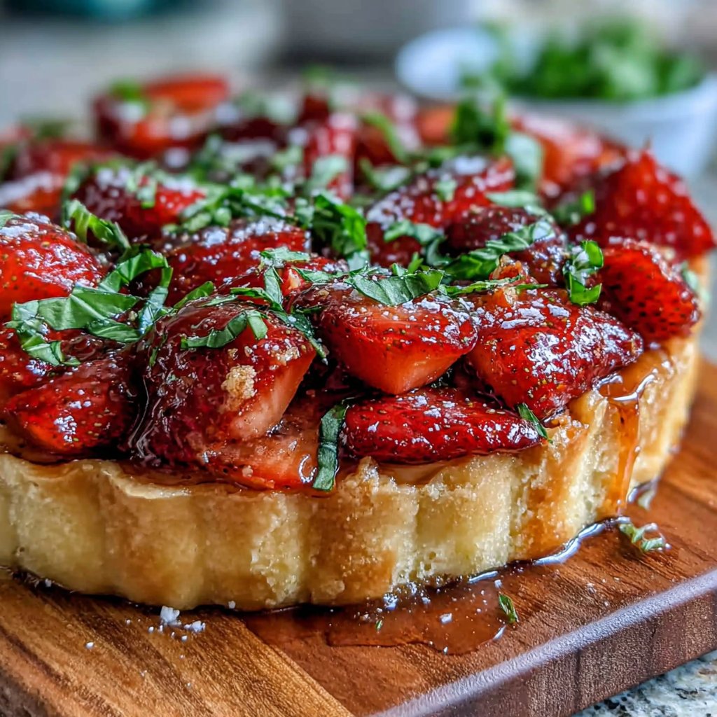 Strawberry Basil Tart
