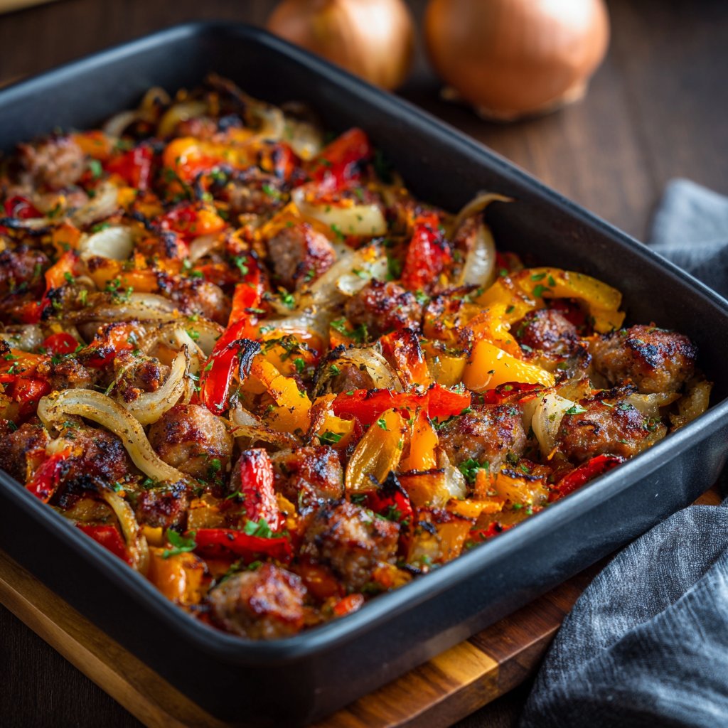 One-Pan Sausage & Veggie Bake