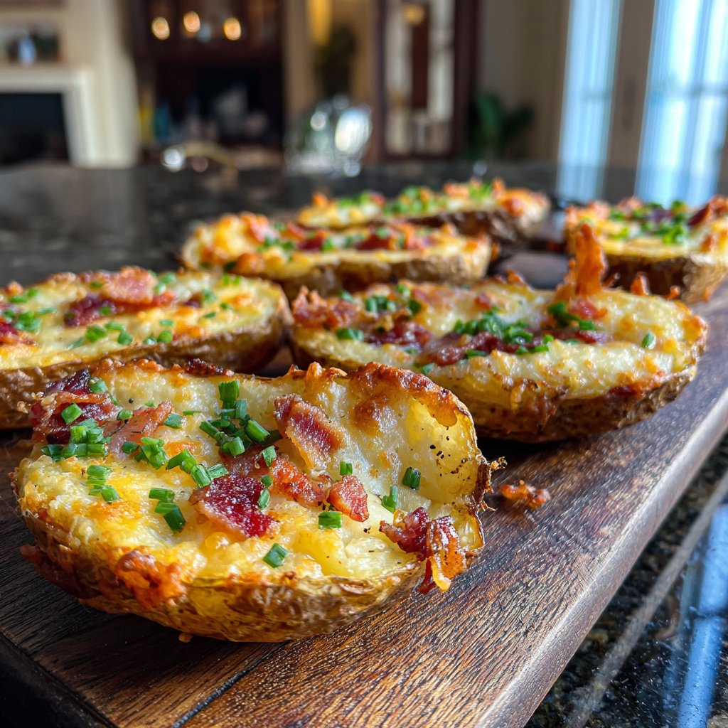 Loaded Airfryer Potato Skins