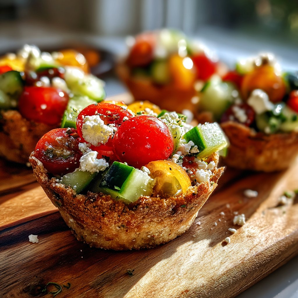 Mini Greek Salad Cups