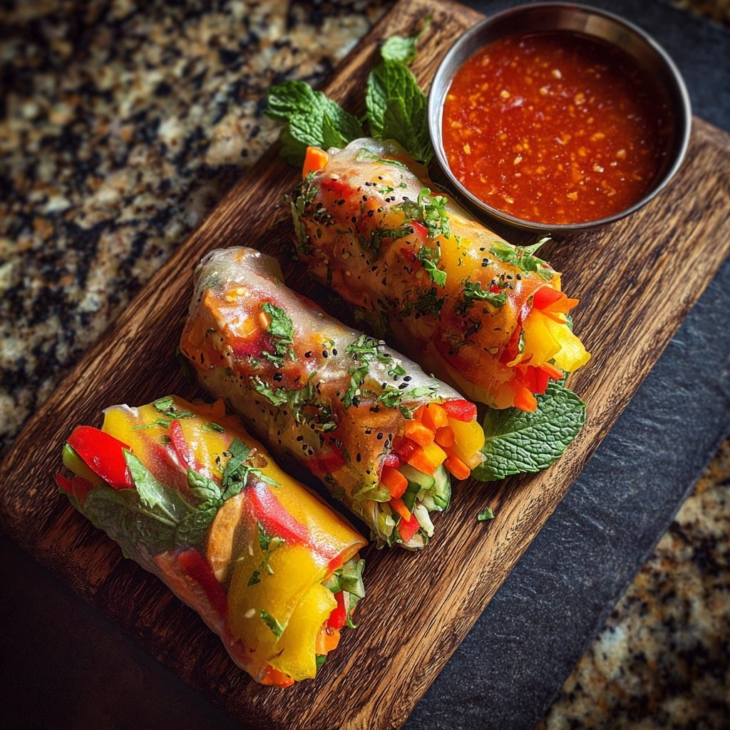 Vibrant Veggie Rice Paper Rolls