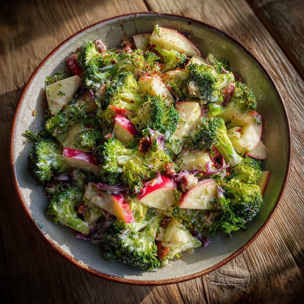 Broccoli and Apple Salad Delight